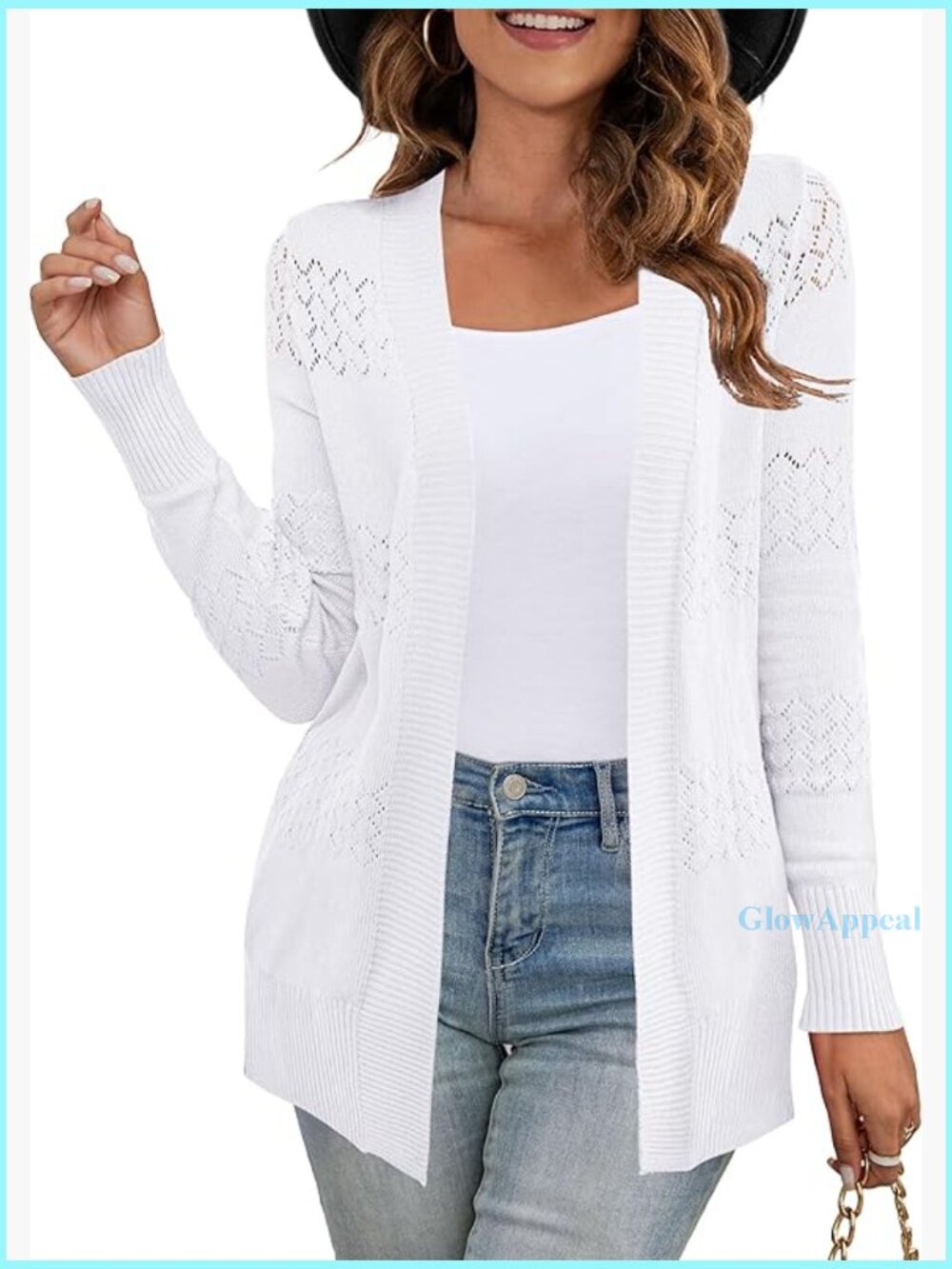 Long Sleeve Open Front Cardigan, Loose Fit, Cable Knit, Lightweight